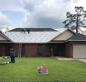 Home damaged by a Louisiana hurricane