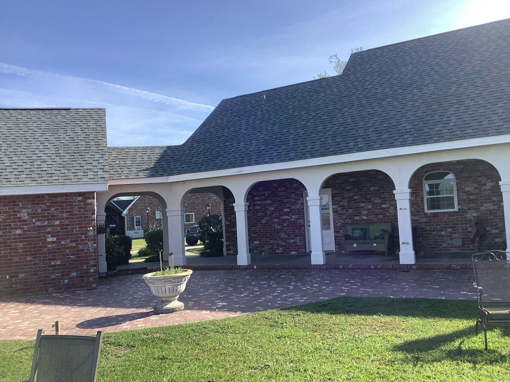 Brick home reroof after