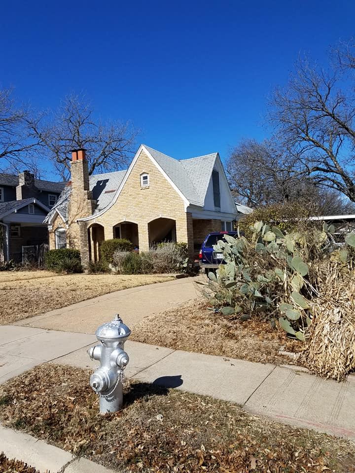 Two-story reroof before